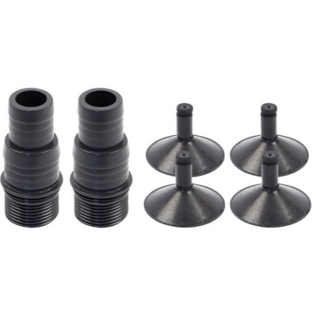 4 ventouses + 2 raccords Tunze