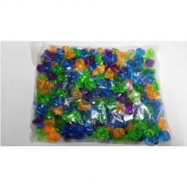 Resun multicolored decorative plastic stones - 1000g