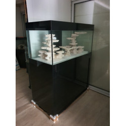 1m20 aquarium with black cabinet