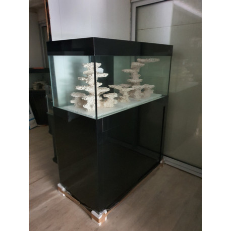 Aquarium 1m20 avec meuble noir