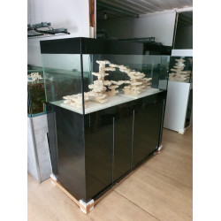 1m50 aquarium with black cabinet